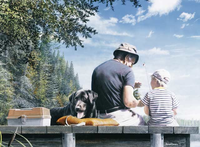 Fishing Days Dogs Jigsaw Puzzle