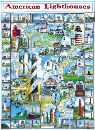 American Lighthouses Lighthouse Jigsaw Puzzle