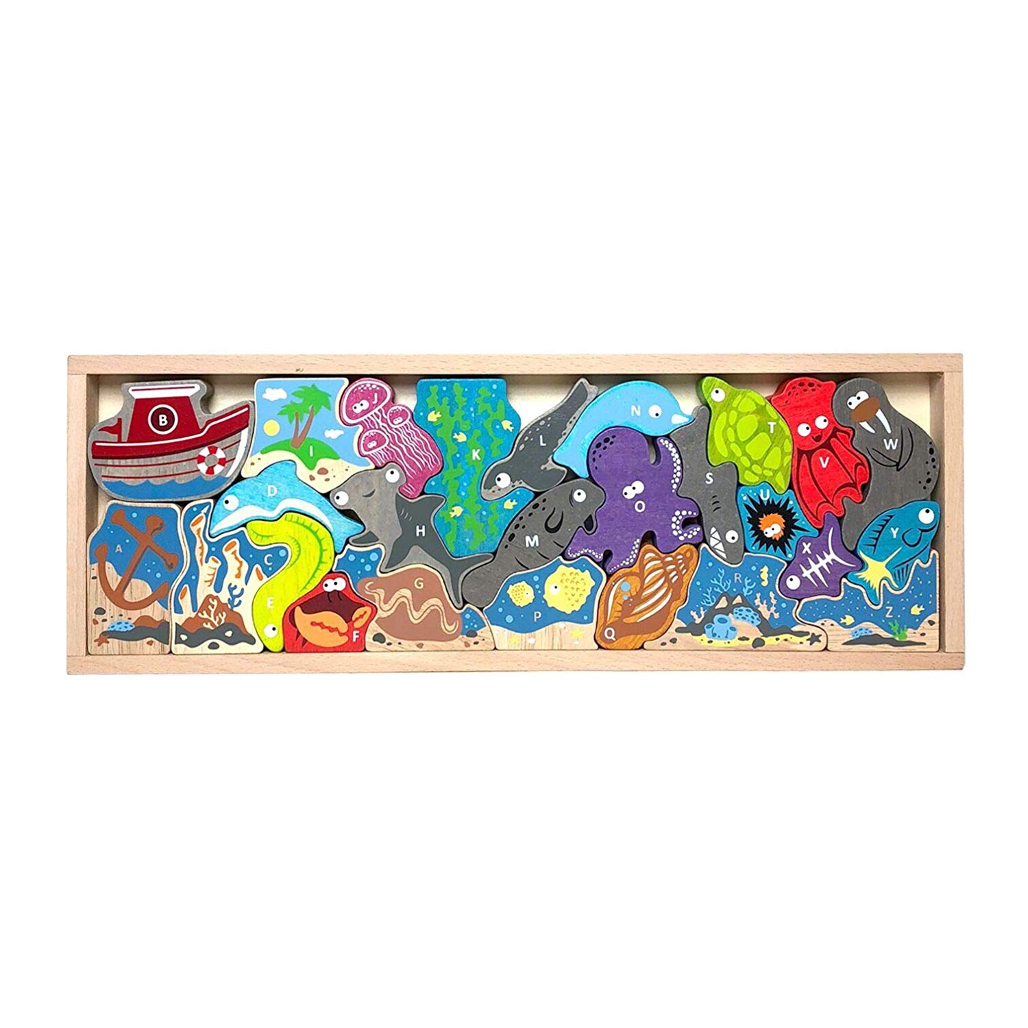 Ocean A to Z Puzzle Sea Life Jigsaw Puzzle