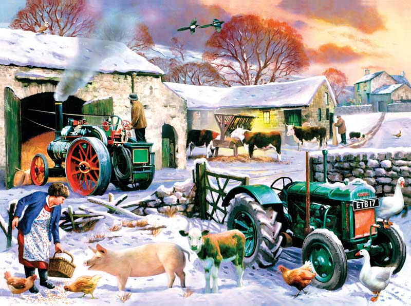 English Winter Farm