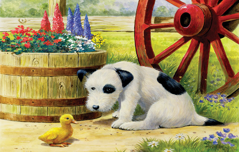 Pup and Friend Dogs Jigsaw Puzzle