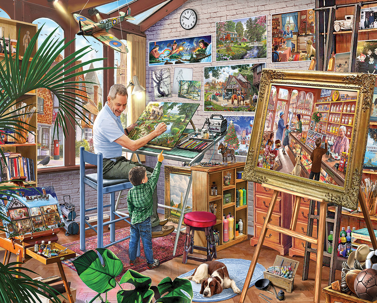 Artist's Studio Father's Day Jigsaw Puzzle