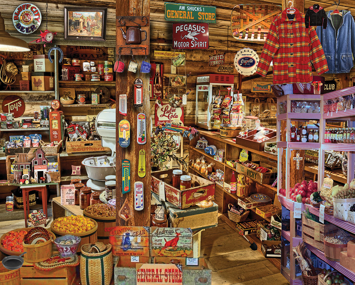 Country Store - Seek & Find Nostalgic & Retro Jigsaw Puzzle