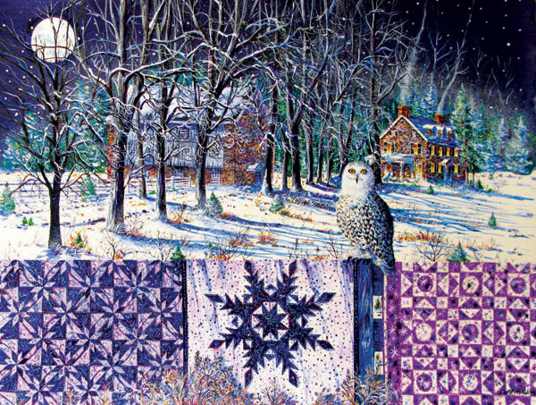Snowy Indigo Evening Quilting & Crafts