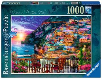 Dinner in Positano Italy Jigsaw Puzzle