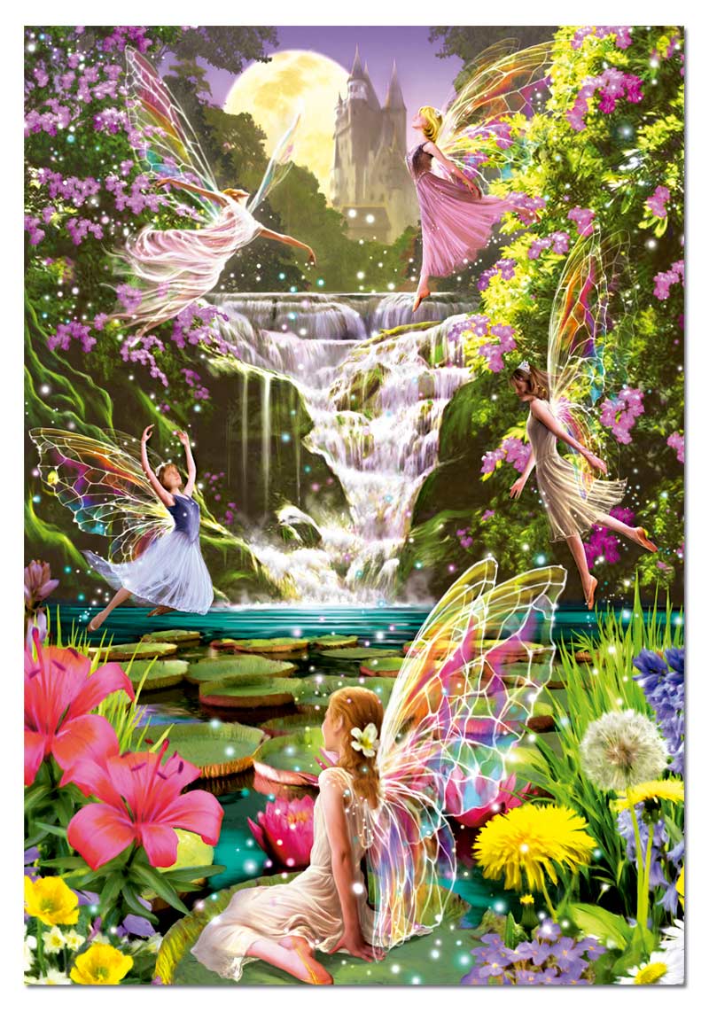 Waterfall Fairies Fantasy Jigsaw Puzzle