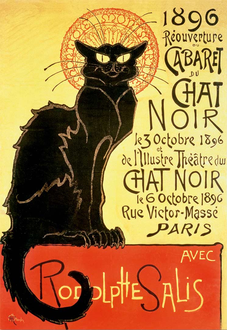 Reopenings Of The Cat Noir Cabaret, T.A. Steinlen Fine Art