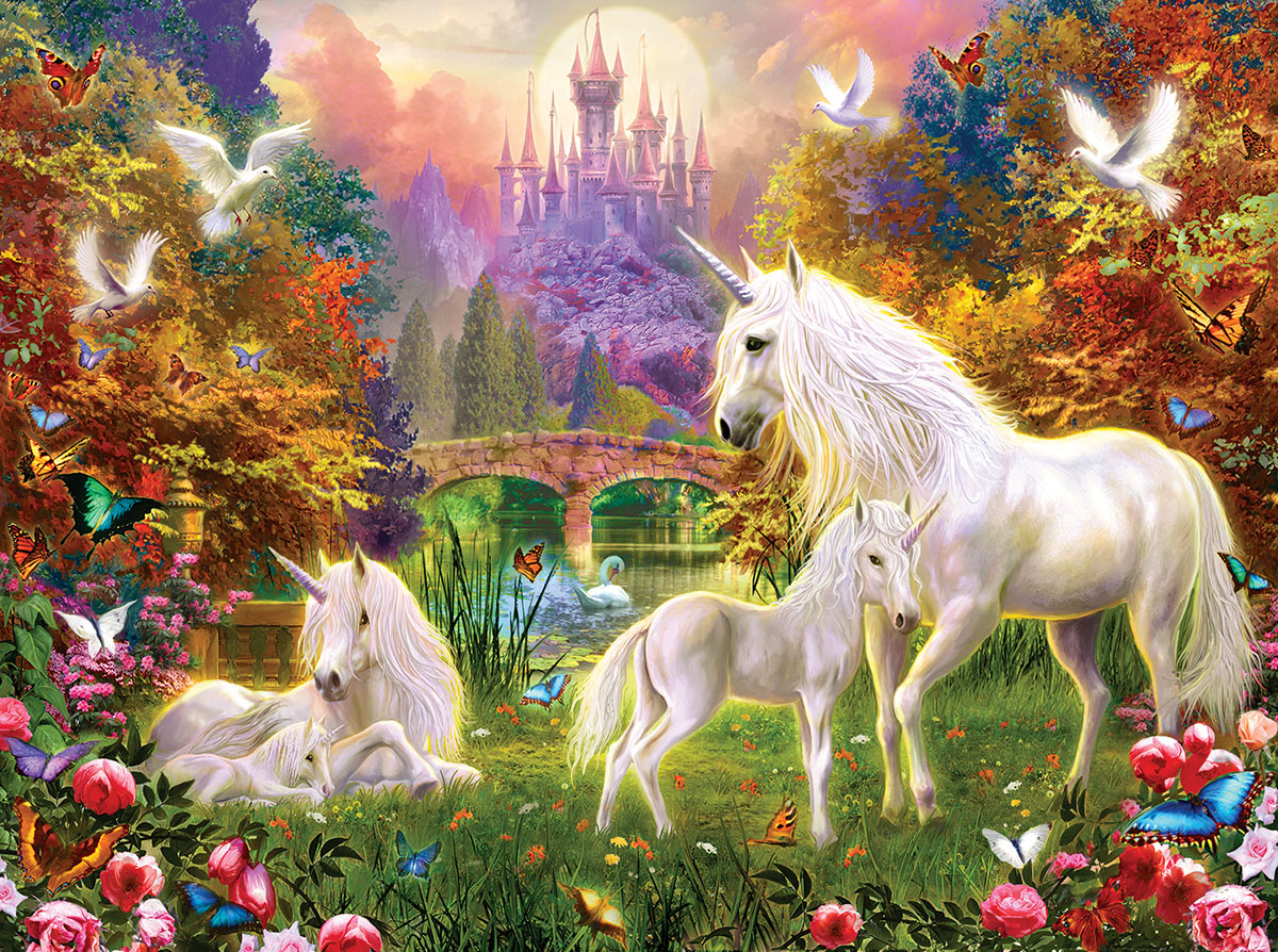 Castle Unicorns Unicorn Jigsaw Puzzle
