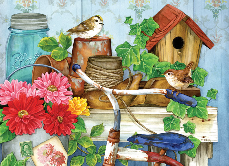 The Old Garden Shed Flower & Garden Jigsaw Puzzle
