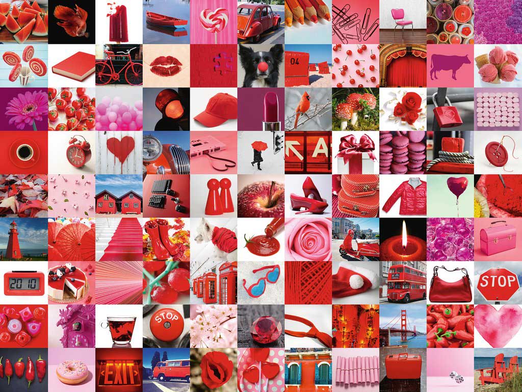 99 Beautiful Red Things Valentine's Day Jigsaw Puzzle