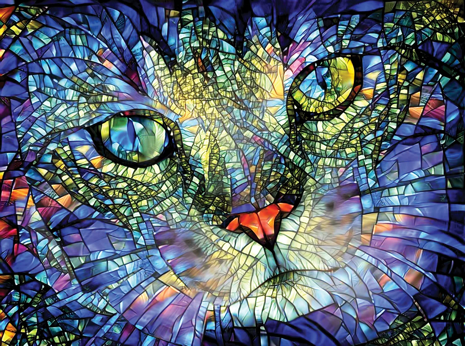 Stained Glass Cat - Max Cats