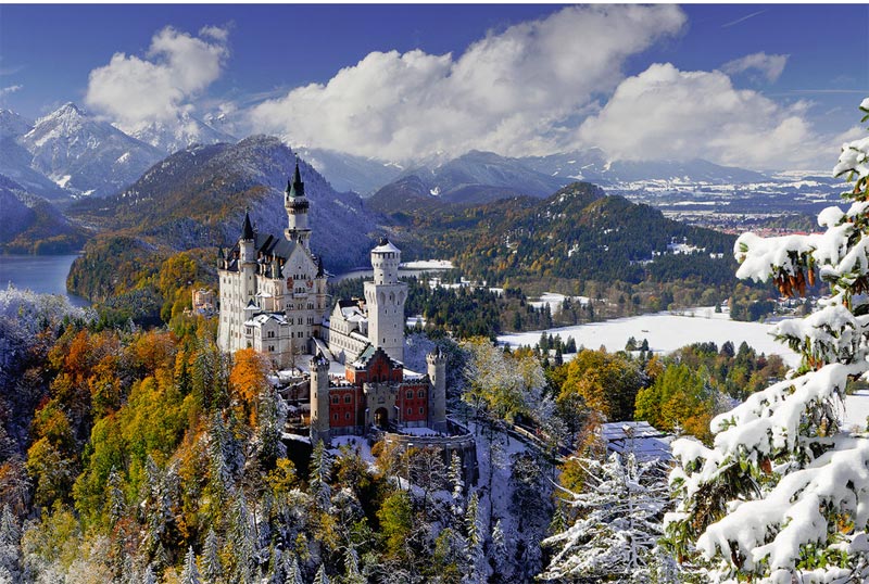 Neuschwanstein Castle in Winter Castle