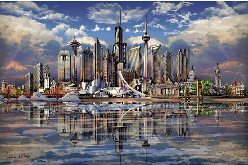 North American Skyline Landmarks & Monuments