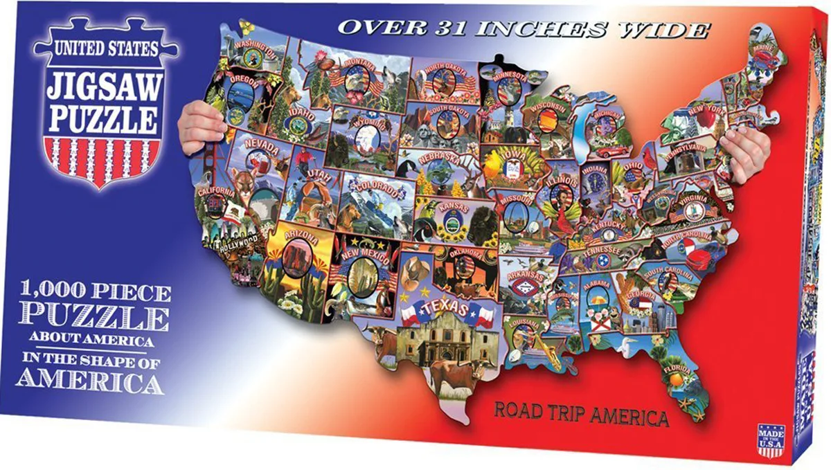 American Vintage Postcard Jigsaw Puzzle