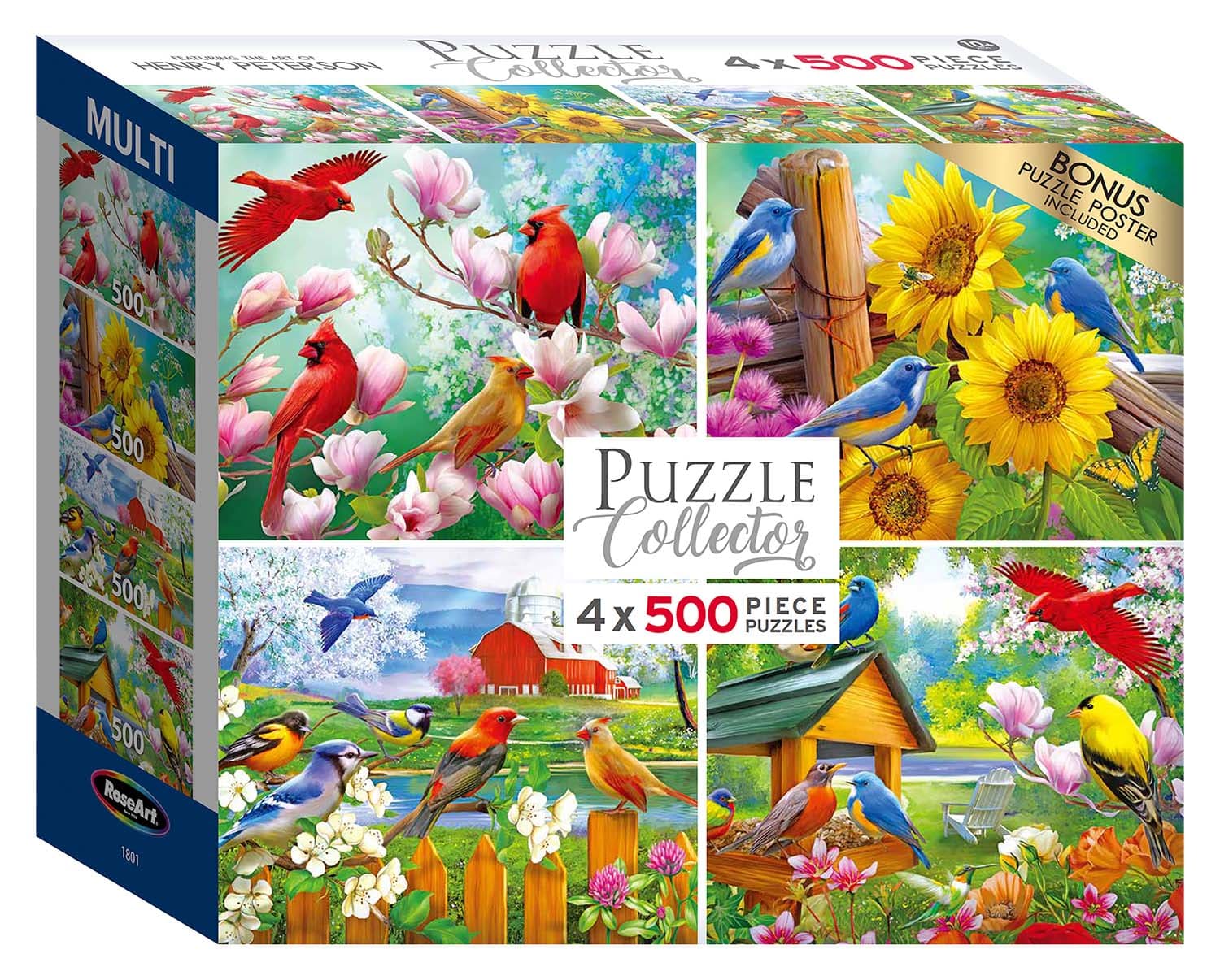 Puzzle Collector - 4 In1 - Songbirds Birds
