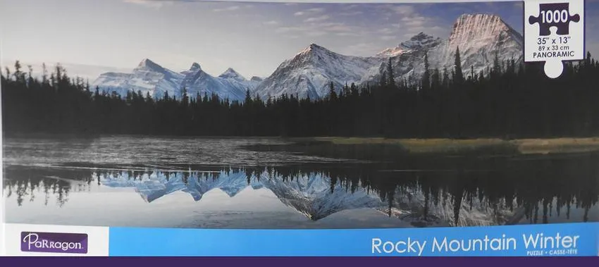 Rocky Mountain Winter Panoramic Landscape