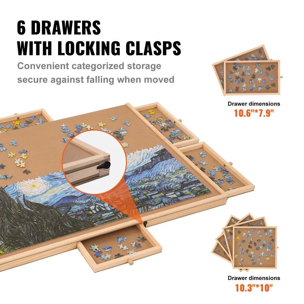 1000 Piece Puzzle Board w/ Cover