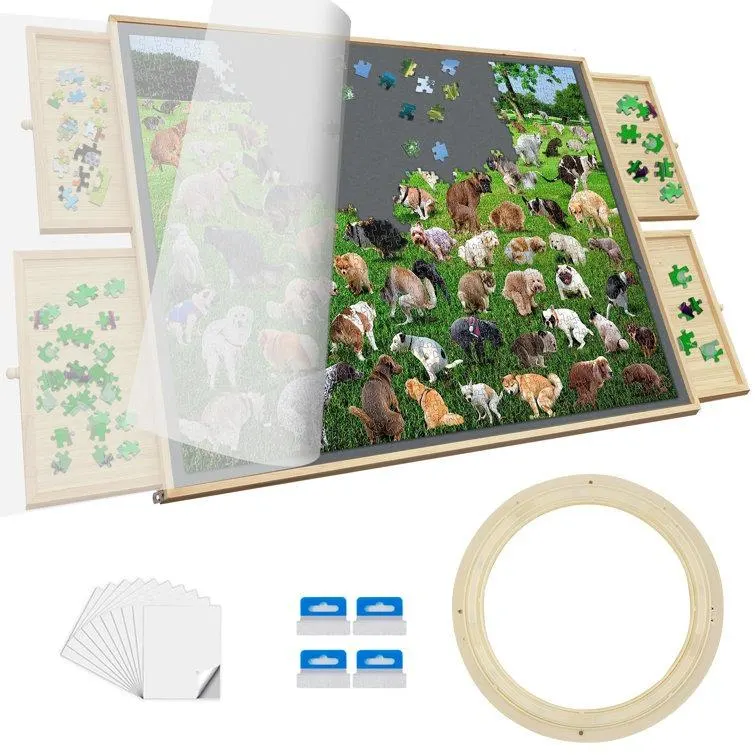 1500 Piece Puzzle Board w/ Cover