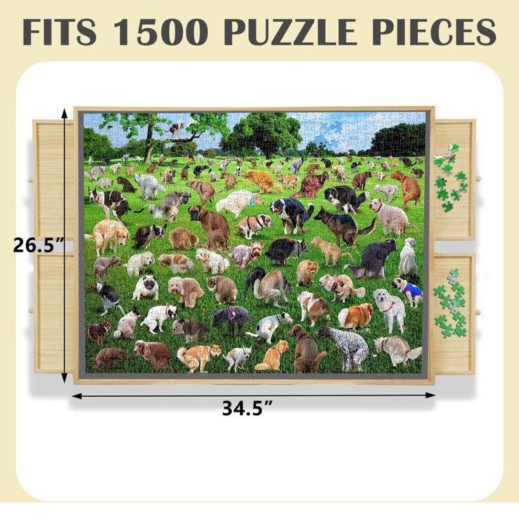 1500 Piece Puzzle Board w/ Cover