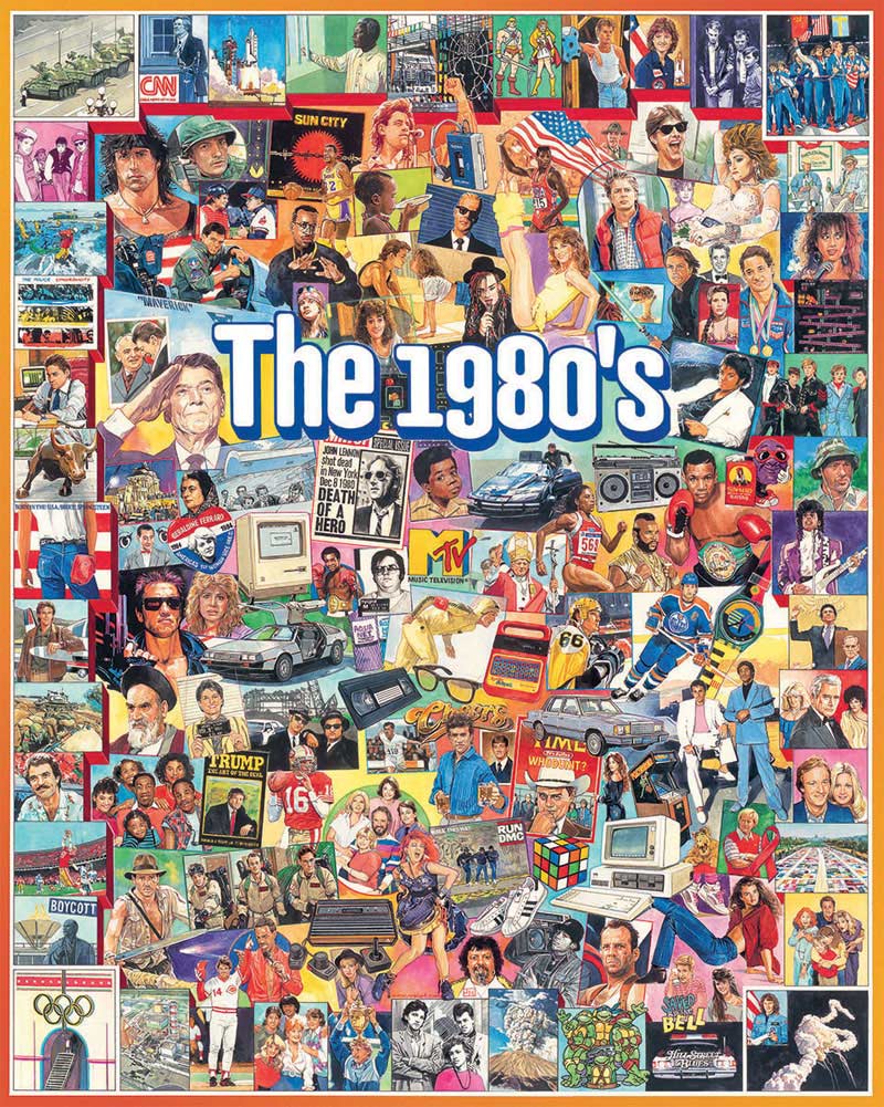 The Eighties Nostalgic & Retro Jigsaw Puzzle