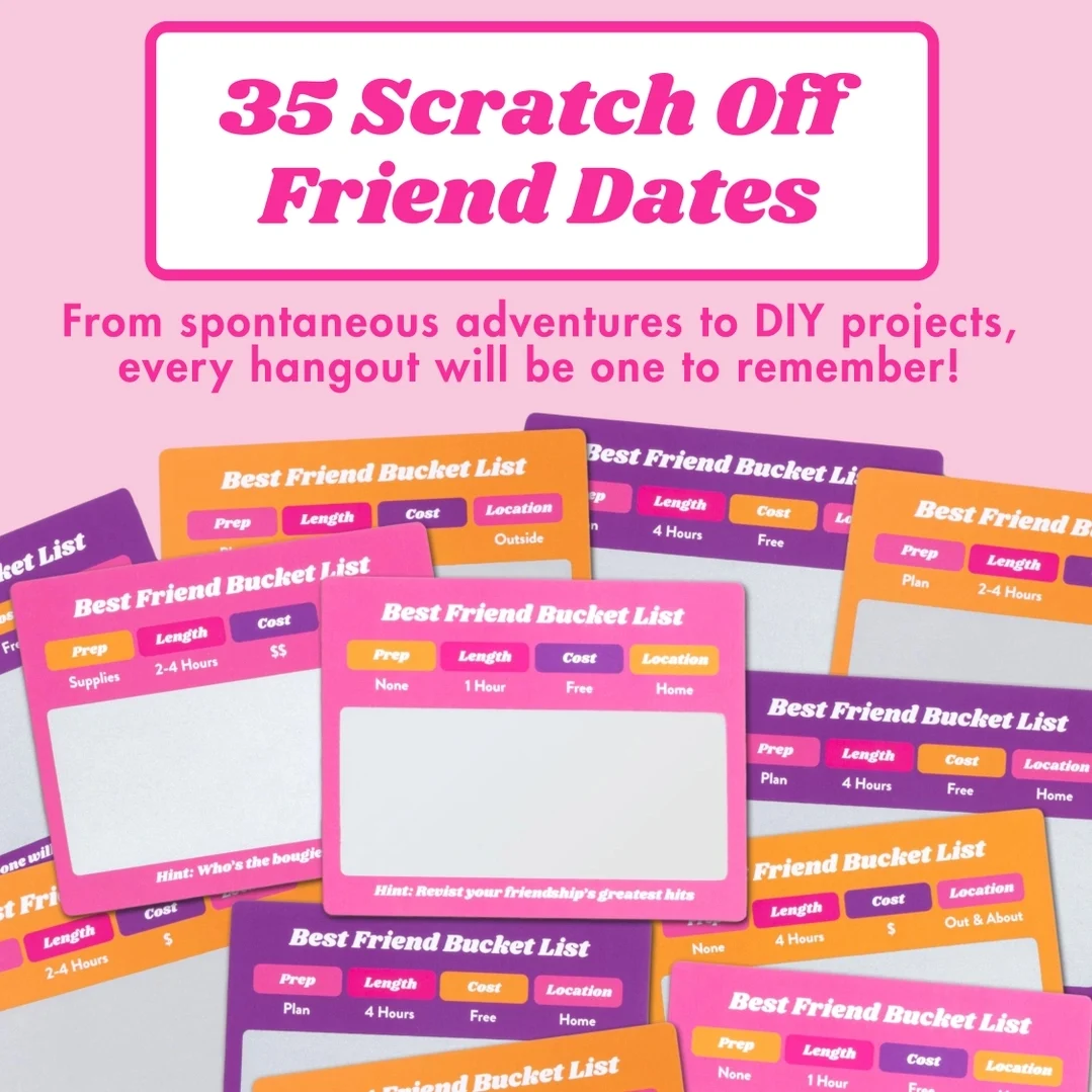 Best Friend Bucket List - 35 Scratch-Off Friend Dates