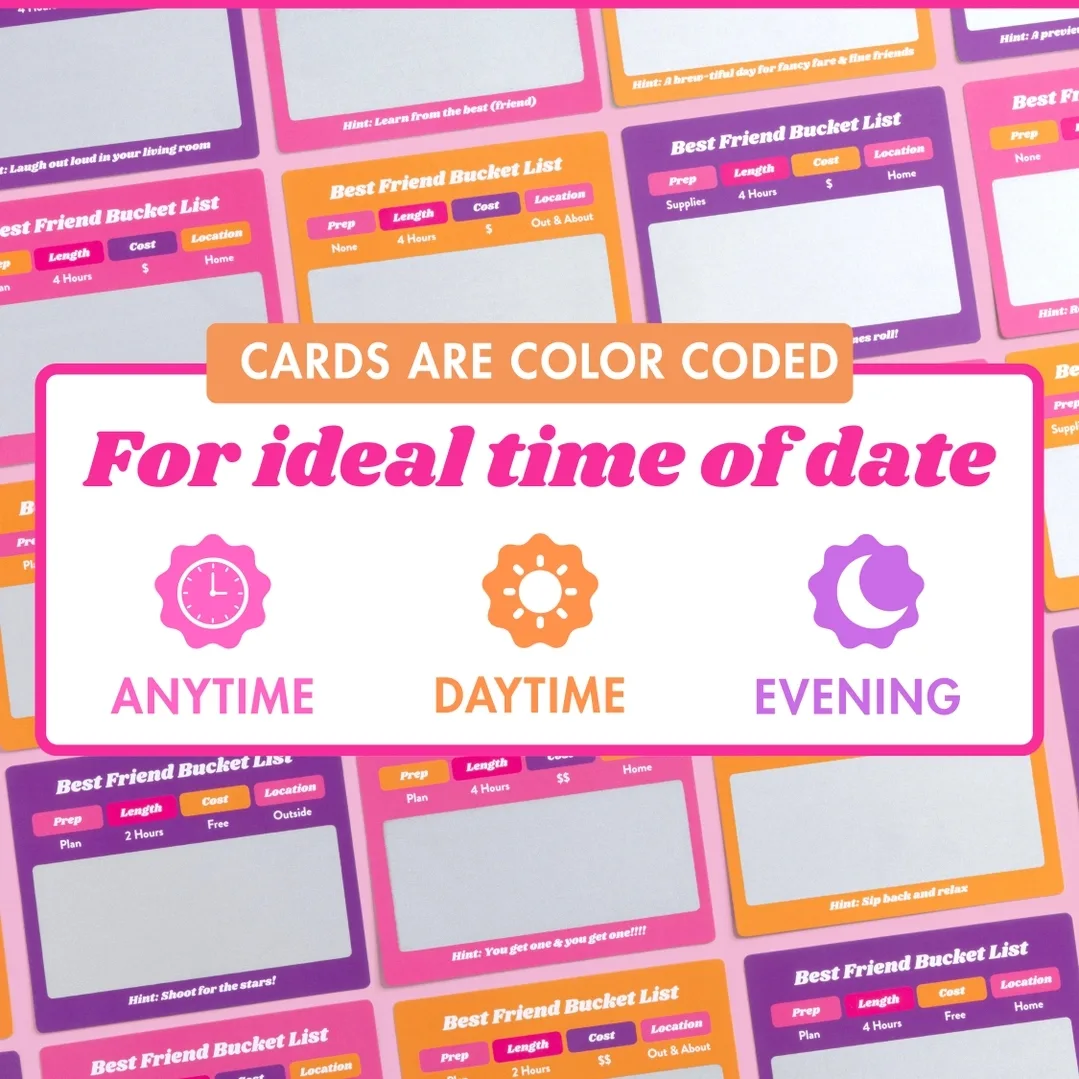 Best Friend Bucket List - 35 Scratch-Off Friend Dates