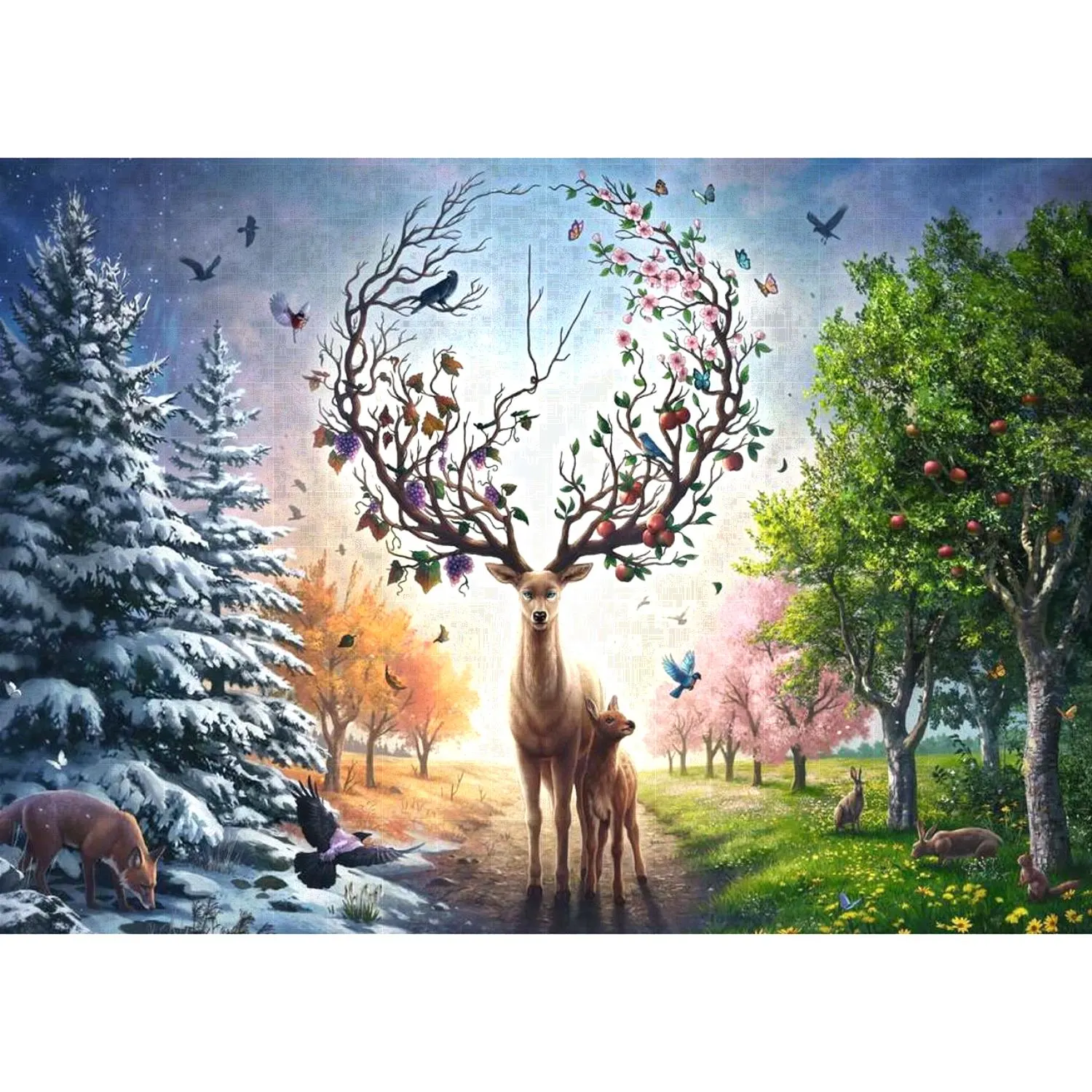 Deer at Day and Night - Limited Edition 50th Anniversary Forest Animal