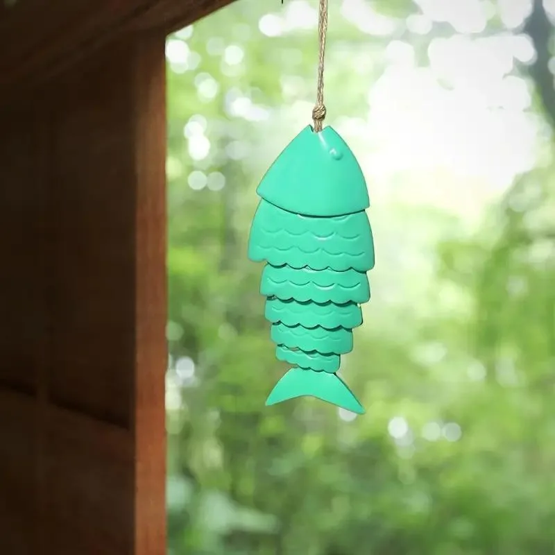 Fish Wind Chimes, Colorful Koi Fish Feng Shui Bell Ornaments