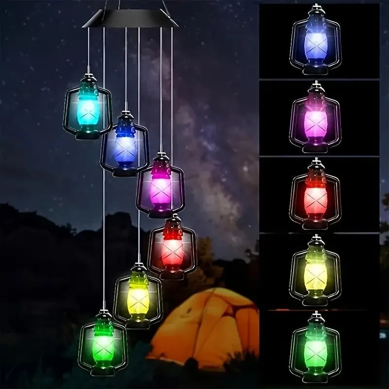 LED solar wind chime - Hanging Lanterns