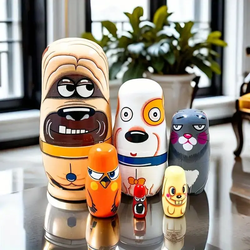 Fun Pets - Wooden Nesting Dolls Set