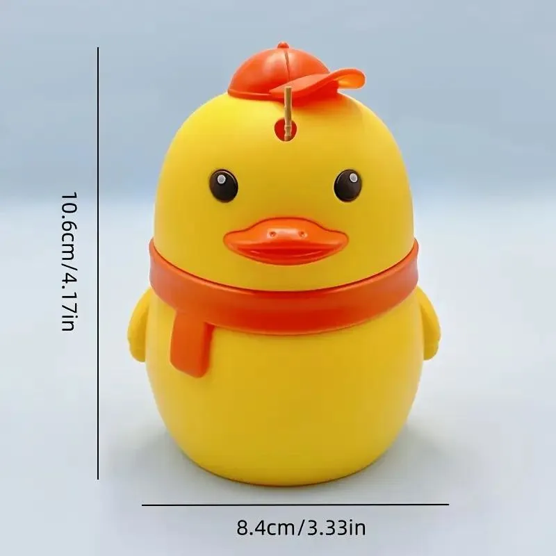 Adorable Duck-Shaped Automatic Pop-Up Toothpick Holder