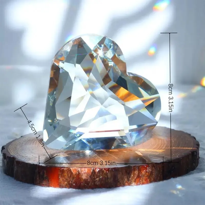 Crystal Heart Ornament - Valentine's & Mother's Day - 3.15"