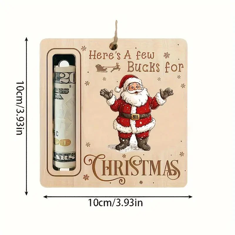 Christmas Tree Money Holder Ornament with Cash Slot