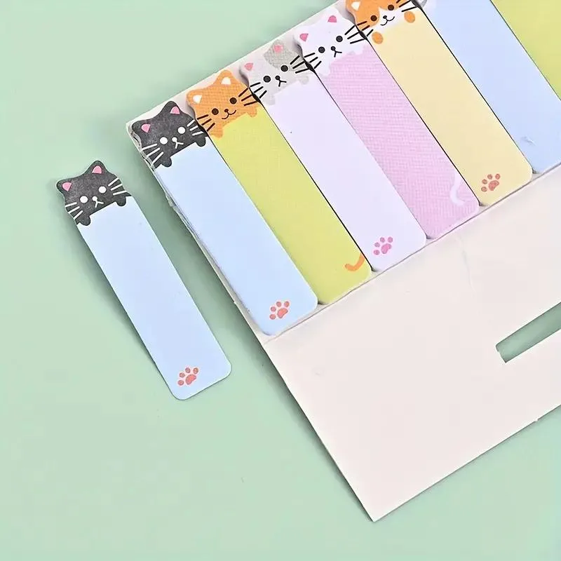 Cat Page Markers - Sticky Notes Set - 150 Count