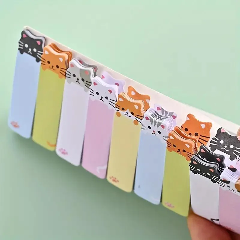 Cat Page Markers - Sticky Notes Set - 150 Count