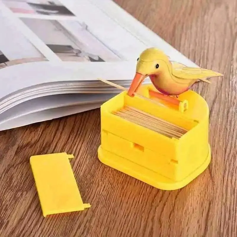 Bird Toothpick Dispenser - Automatic Toothpick Holder
