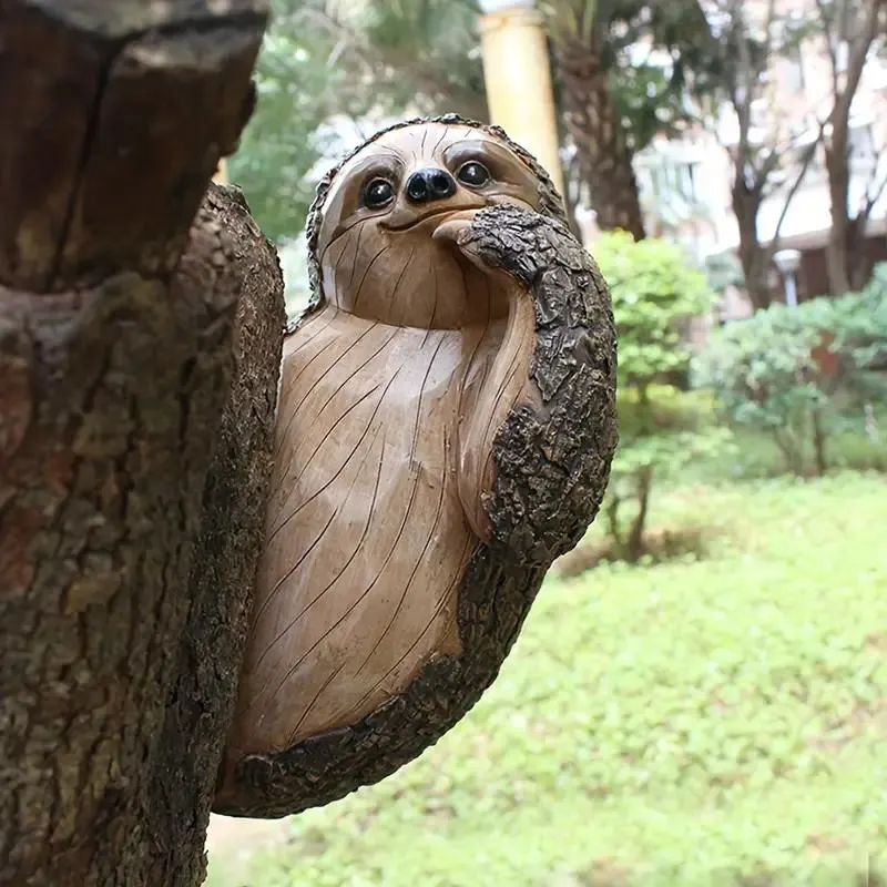 Adorable Sloth Tree Hugger Decoration - Funny Yard Art