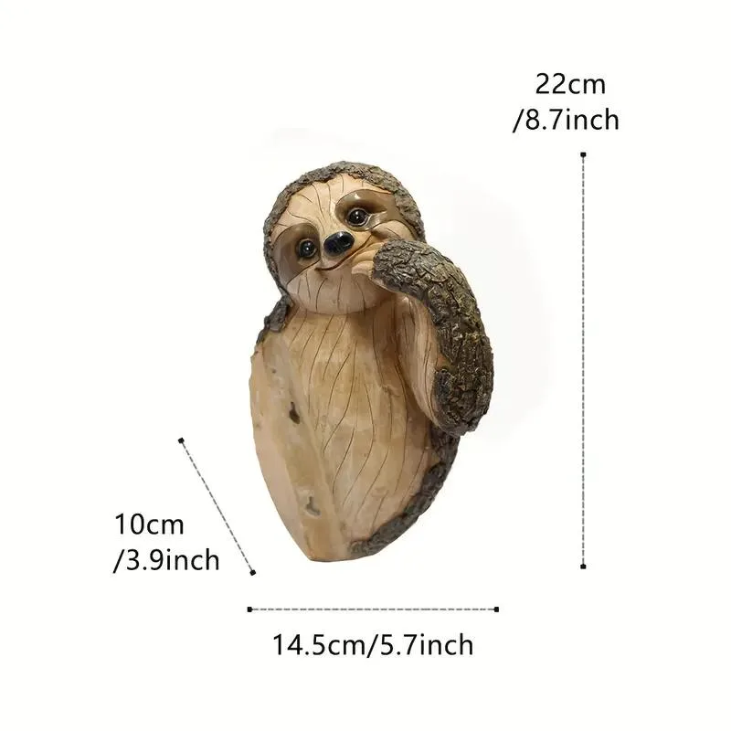 Adorable Sloth Tree Hugger Decoration - Funny Yard Art