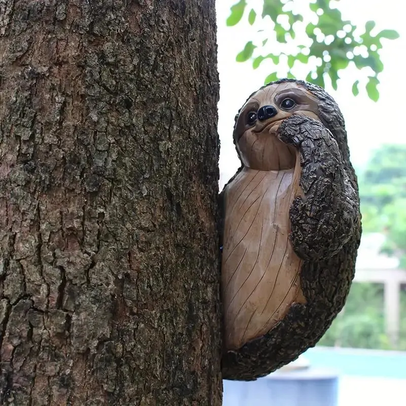 Adorable Sloth Tree Hugger Decoration - Funny Yard Art