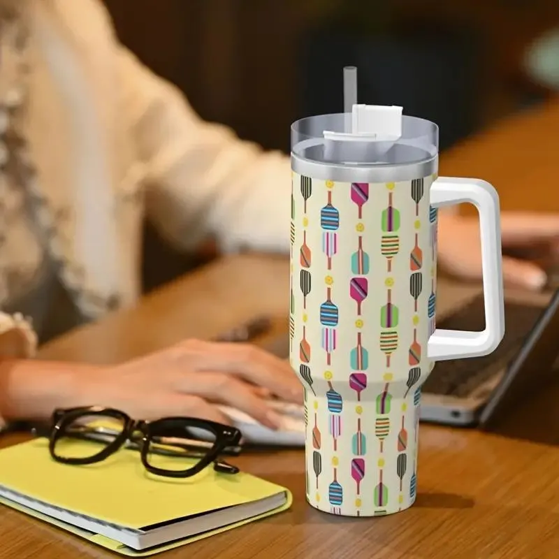 Pickleball Extra Large Insulated Stainless Steel Tumbler - 40oz