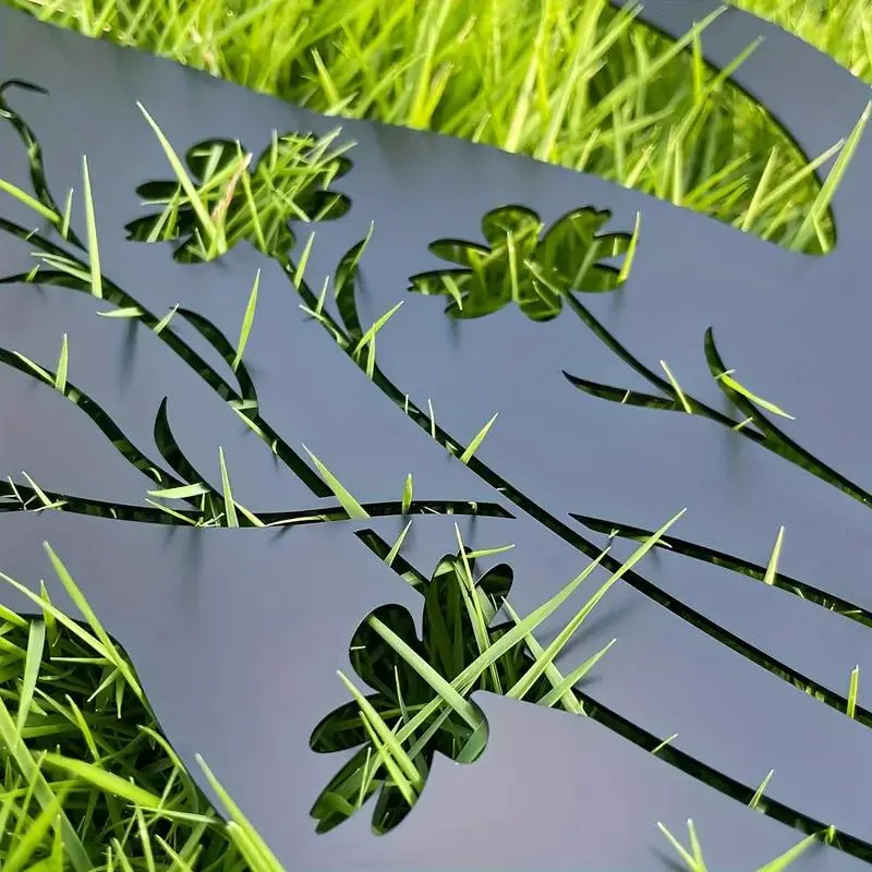 Black Metal Dog Silhouette Garden Decoration