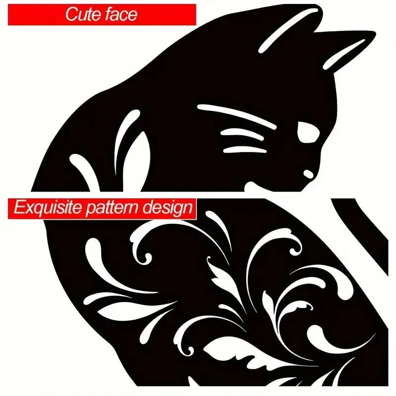 3pcs/1set Metal Outdoor Cat Statues, Decorative Garden Stakes Set with Animal Decor
