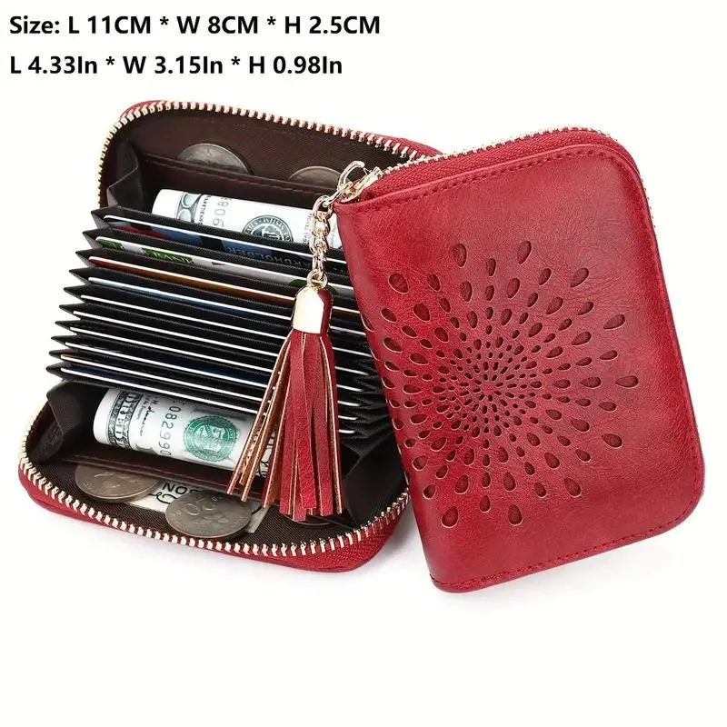 10-Slot Sunflower RFID Credit Card Holder Wallet