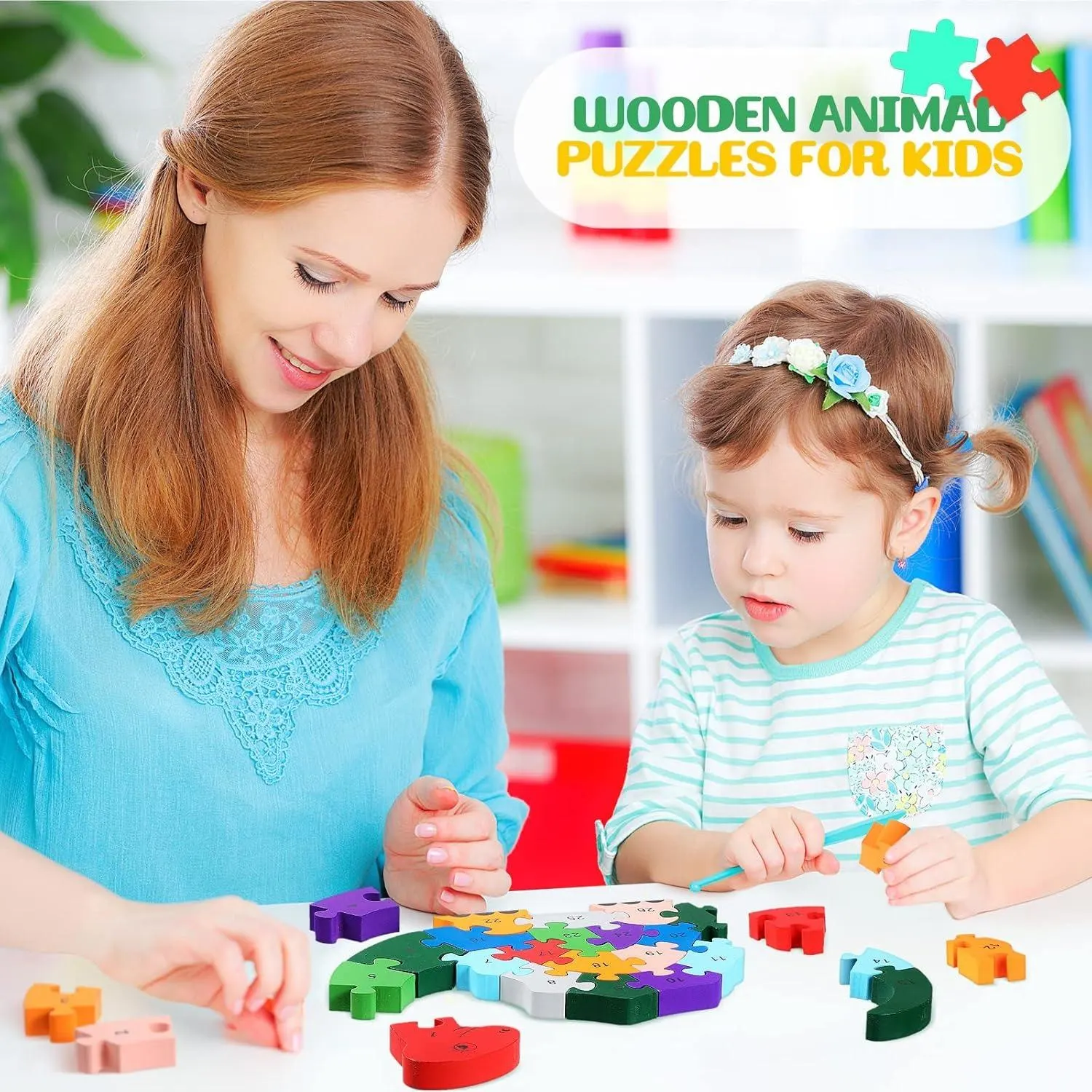 Alphabet Jigsaw Puzzle Building Blocks Snail
