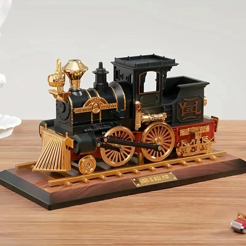 Enchanted Vintage Train Music Box Ornament