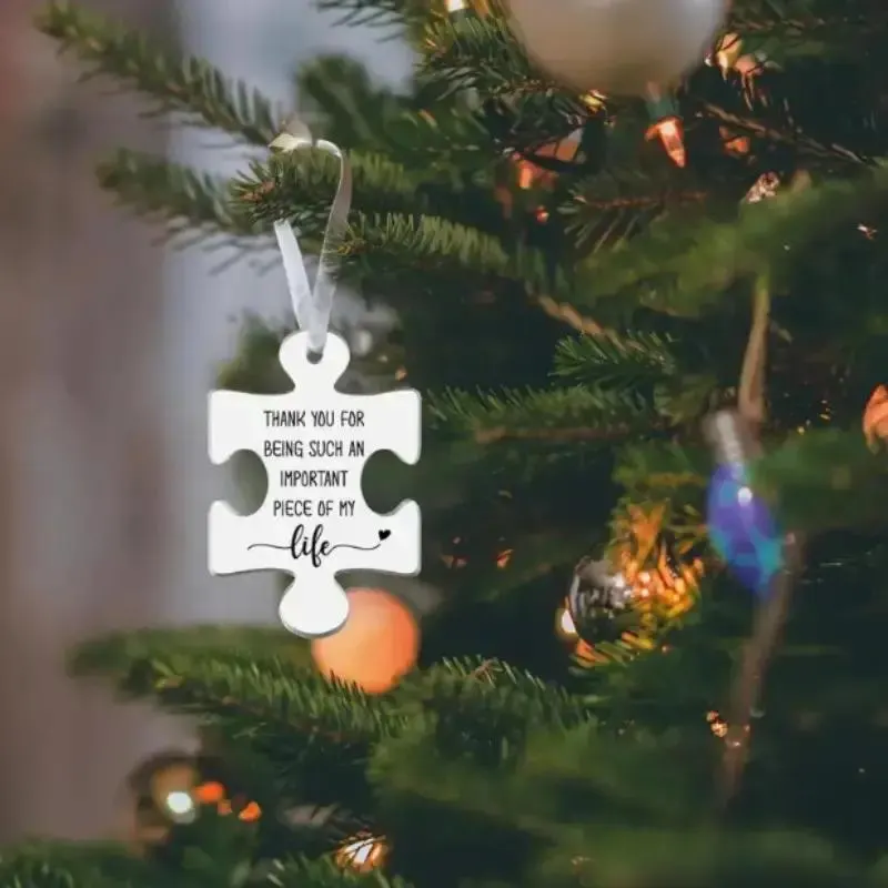 Cherished Friendship Acrylic Puzzle Ornament -