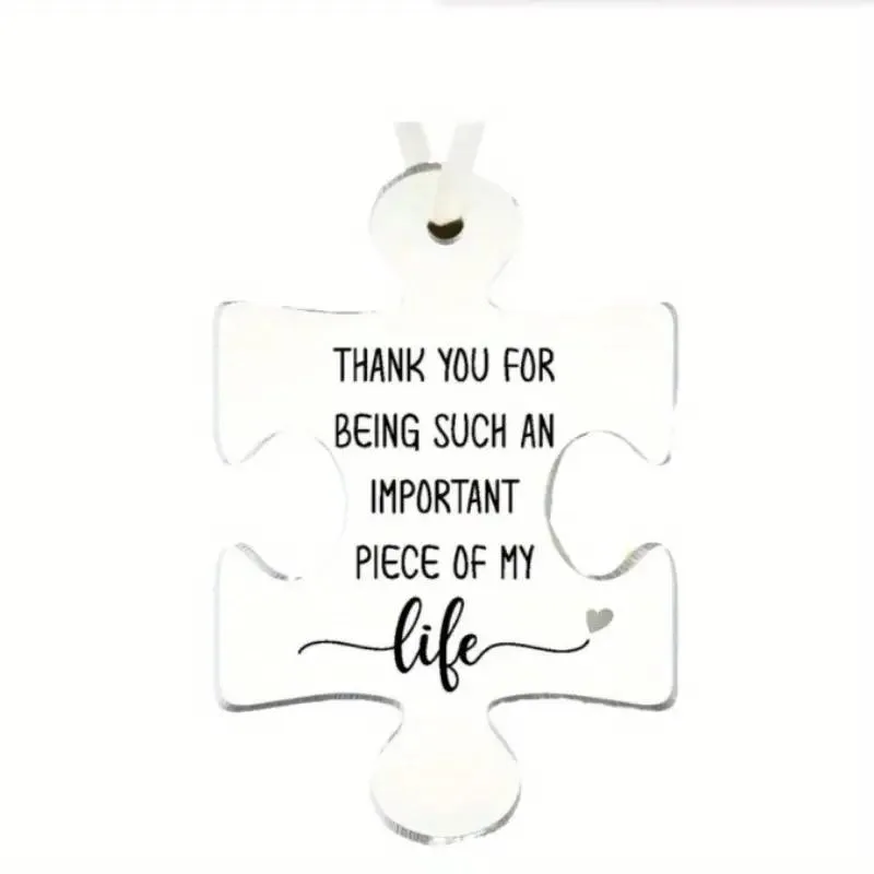 Cherished Friendship Acrylic Puzzle Ornament -
