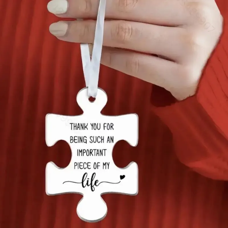 Cherished Friendship Acrylic Puzzle Ornament -