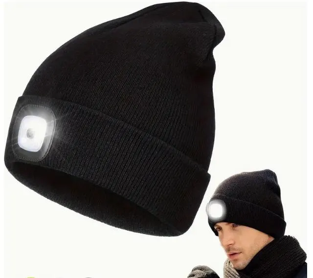 Rechargeable LED Beanie Hat