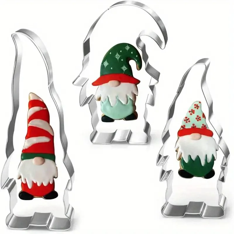 3-Piece Cookie Cutter Set - Christmas Gnome